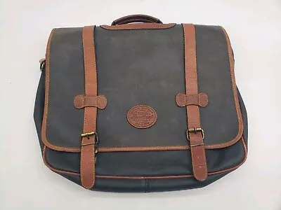 Eddie Bauer Outdoor Outfitter Leather Messenger Satchel Briefcase Laptop Bag • $30