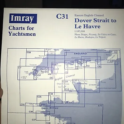Looking For An Imray Nautical Navigation Chart? C31 Dover Strait To Le Havre • £5.99