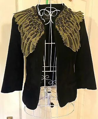 Vintage Y2K Kate Moss Topshop Beaded Angel Wing Jacket (Sought After) • £125