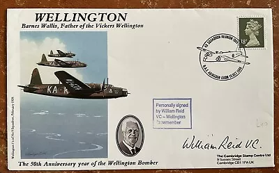GB Cover 1988 50th Anniversary Of Wellington Bomber Signed By William Reid  VC • £16