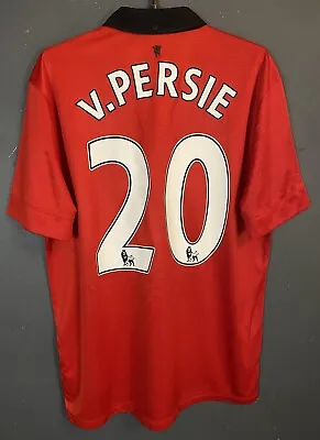 Men's Manchester United 2013/2014 Van Persie Soccer Football Shirt Jersey Size M • $107.99