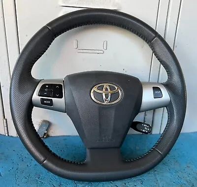 Oem 11/09-09/12 Toyota Corolla Hatch Zre152r Leather Steering Wheel Complete • $280