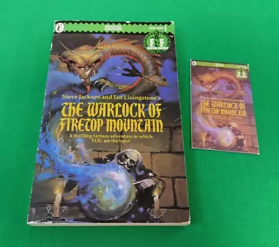 The Warlock Of Firetop Mountain VGC 1st/24th EDITION Fighting Fantasy Puffin #12 • £19.99