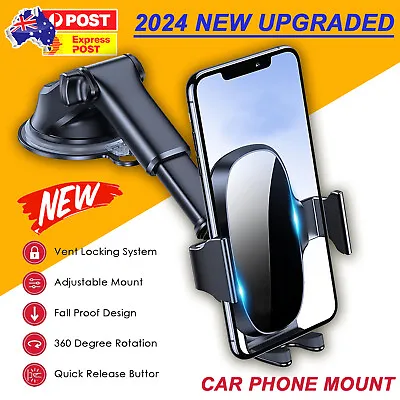 Windscreen Suction Car Phone Holder Universal Air Vent Mount Stand For IPhone 15 • $22.95