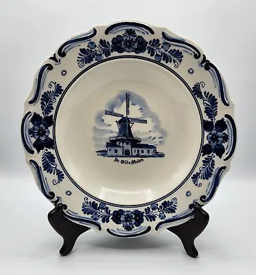 Vintage Handpainted Delft Plate Image Of  De Olde Molen  Aruba • $18