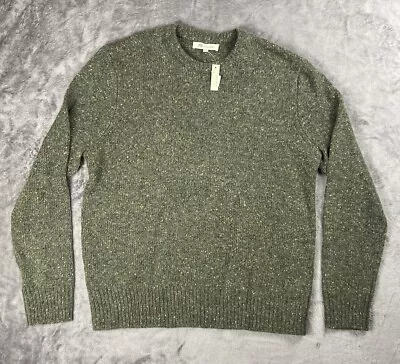 MADEWELL Donegal Crewneck Sweater Men’s  Size Large MB827 Green Wool Blend NWT • $59.99