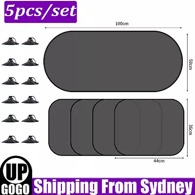 Car Side Window Sun Shade Car Suction Cup Car Curtain Auto Sun Shade Covers AUS • $9.95