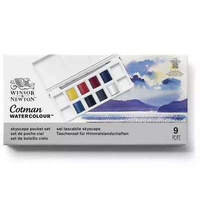 Winsor & Newton Cotman Watercolour Paint SKYSCAPE POCKET SET 9pc • £15.99