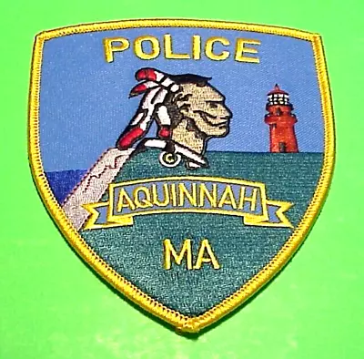 Aquinnah  Massachusetts  ( Ma Variety )  4 7/8  (lighthouse Indian) Police Patch • $9