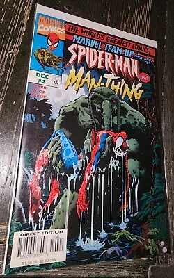 MARVEL Team-Up #4 Spider-man And Man-Thing (1997) • $6