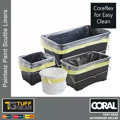 Paint Scuttle Liners Bucket Liner Coral Paintwiz Double Welded Seam - 8 X Pack • £4.90