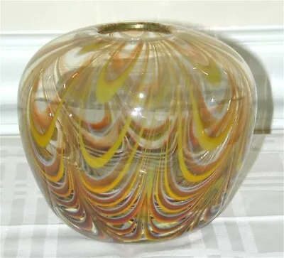 Dominick Labino Art Glass Vasedated 5-1974  - Estate Sale Of American Studio • $450