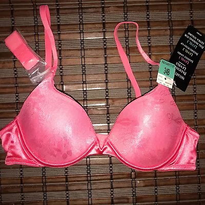 NWT Vassarette Pink Jacquard Underwire Multi-way Padded Push-up Bra Size 34B • $19