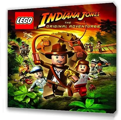 £7.49 • Buy Lego Indiana Jones  Canvas 10 X10   Framed Picture