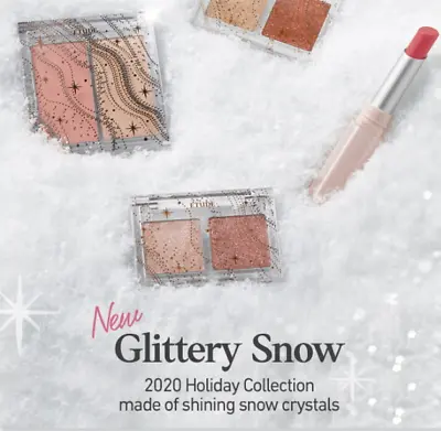 [Etude House] Holiday Edition_Glittery Snow Trio Set_ Face+Eye+Lip_Cool Color • $36.99