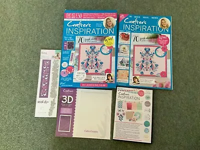 Crafter's Inspiration Magazine Issue 17 Embossing Folder Border/sentiment Die • £5.50