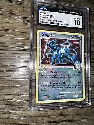 2009 Pokémon Dialga G Platinum 7/127 CGC 10 Mint Card Holo Pokemon League Promo • $115