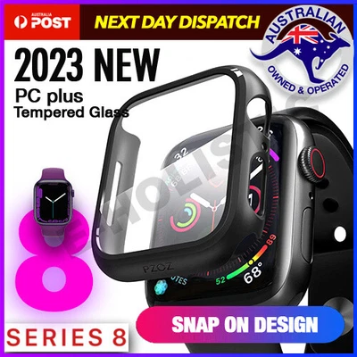 $5.94 • Buy For Apple Watch IWatch SE 8 7 6 5 40/44/41/45mm Screen Protector Case Full Cover