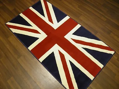  New Mats-rugs Novelty Design 80cmx150cm Bargain Red/white/blue Union Jack Rug • £19.99