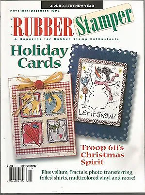 Rubber Stamper Magazine - November/December 1997 - Holiday Cards And More! • £6.42
