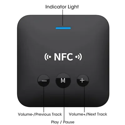 £8.99 • Buy NFC Wireless Bluetooth 5.0 Audio Transmitter Receiver HiFi Music Adapter AUX+RCA