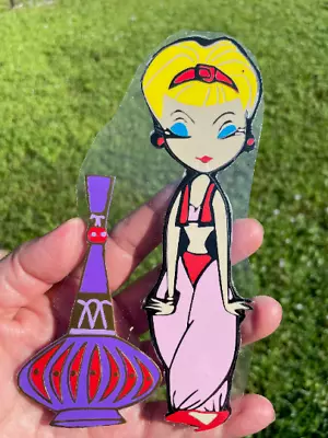 I DREAM OF JEANNIE Cartoon  Decal With Bottle • $14.99