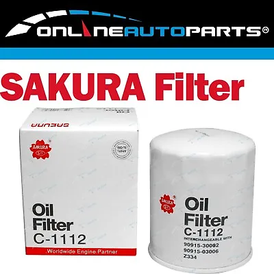 Oil Filter Sakura C1112 (Z334) Suits 1HZ 1HDT 4.2L 70 80 100 Series Diesel • $15.95