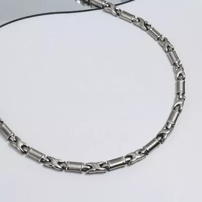 PURE Titanium Necklace 4 Elements Magnetic Necklace Health Men Anti-allergy  • $49.19