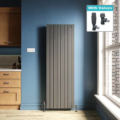 Vertical Radiator Anthracite Grey Flat Panel Central Heating Tall Upright Rads • £17.99