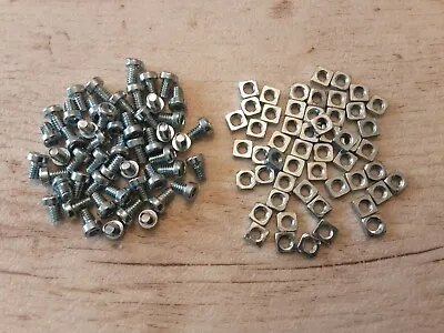 £4.75 • Buy Meccano #37 X 50 Org Nuts & Bolts Modern Allen Cheese Head With Rnd Cnr Nut