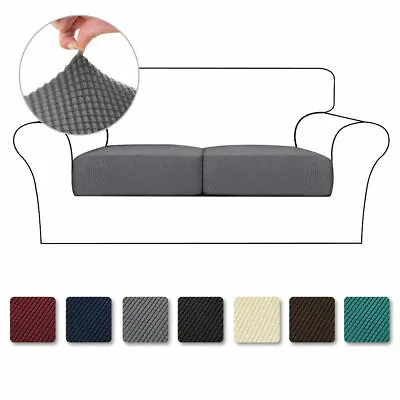 Sofa Seat Cushion Cover Stretch Chair Couch Slipcover Settee Backrest ProtectorⒶ • $13.15