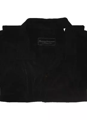 Tommy Bahama  100% Silk Short Sleeve Camp Shirts BLACK Size L • $14.99