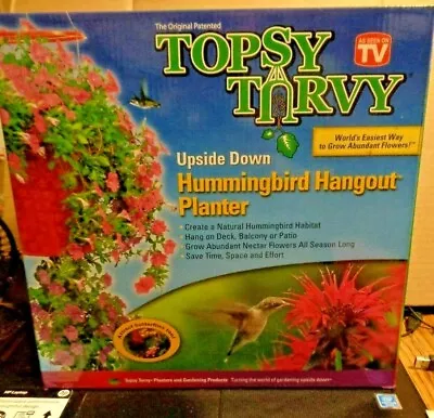 Topsy Turvy TT151112 Hummingbird Upside Down Planter Red  NEW IN BOX • $17.54