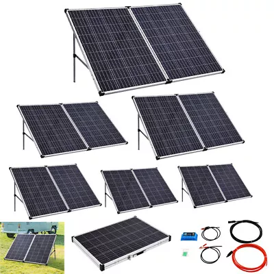 100W 120W 200W Folding Mono Solar Panel Kit 12V Off Grid System RV Trailer Boat • £38.95