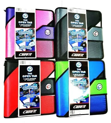 $19.58 • Buy Case It The Open Tab 3 Ring Binder 2 Inch Capacity Colors To Choose Form NEW