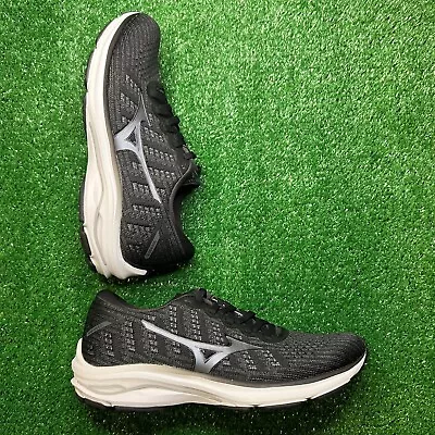 Mizuno Wave Rider 25 WAVEKNIT Women's SZ 8 Running Shoes Black-Onyx 4113224.90NX • $63.20