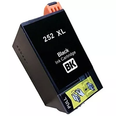 1x Generic 252XL BLACK Ink Cartridge For Epson Workforce WF3620 3640 7620 WF7610 • $9.70