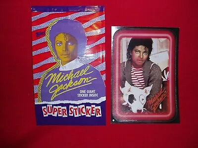 Michael Jackson Topps 1984 Super Sticker Card # 6 New/Sealed • $4.75