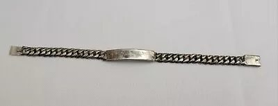 Vintage Sterling Silver ID Bracelet Unmonogrammed 7  • $49.99