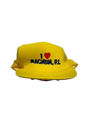 Vintage Magnum PI Hat 80's Trucker Cap Mesh Universal Studios Snapback • $30