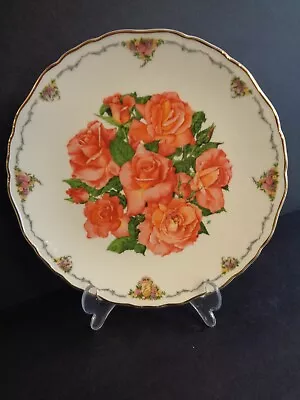 Royal Albert 'Queen Mother's Favourite Flowers'  Plate Elizabeth Of Glamis Roses • £4.95