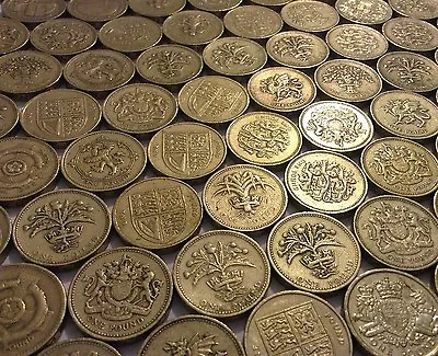 £3.99 • Buy £1 One Pound Coins 1983 To 2015 - Circulated Inc Three Lions, Celtic Cross Etc