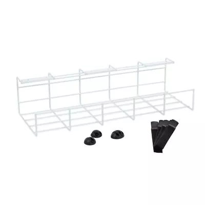 Under Desk Cable Management Tray Cord Holder Storage Office Home Wire Rack Tidy  • £14.95