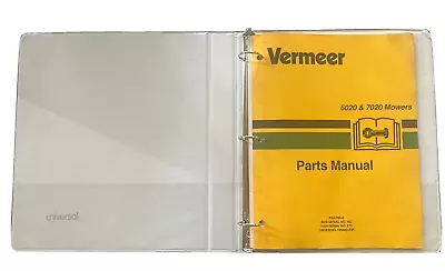 VERMEER 6020 / 7020 MOWER  Owner Parts Maintenance Manual • $49.99