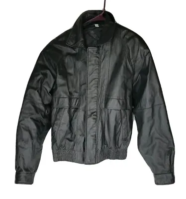 Vintage Outdoor Exchange Men's Motorcycle Leather Jacket SMALL Patina Distressed • $47.95