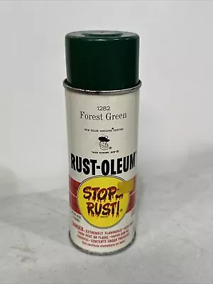 Vintage Rust Oleum Spray Paint Can Forest Green From 1967 • $46