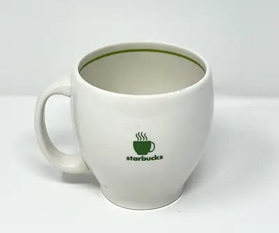 Vintage 2003 Starbucks Coffee Barista Green Steaming Coffee Cup Mug Dual Logo • $11.99