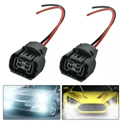 Long Lasting 2x Wire Pigtail Female P Connector For 5202 H16 Fog Light Bulbs • $10.20