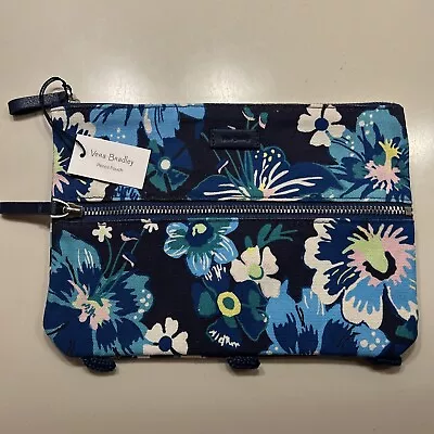 Vera Bradley MOONLIGHT GARDEN Pencil Pouch With 3 Ring Binder Loops - NEW • $9.75