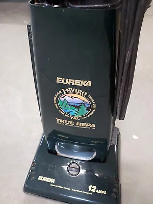 VINTAGE EUREKA TRUE HEPA UPRIGHT VACUUM CLEANER 12 Amps MODEL 4377 + Manual Bags • $62.99